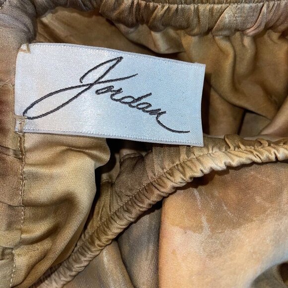 Jordan Vintage Womens Pants Top Duster Set Size Medium Gold Art To Wear - Picture 8 of 8